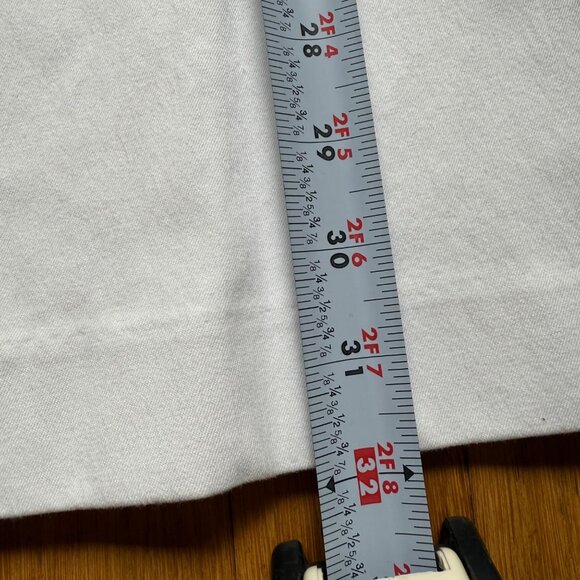 Spanx Size S White Stretchy Cotton Blend Pull On Flare Leg Ankle Pants - Picture 6 of 15